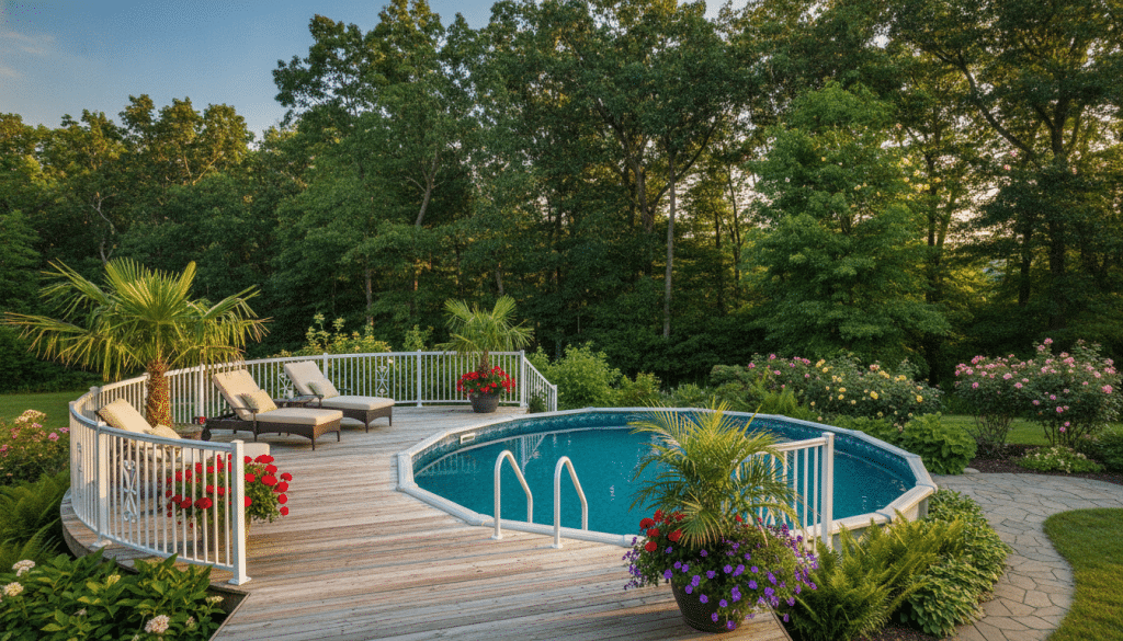 Knoxville Deck builders deck design for above ground pool
